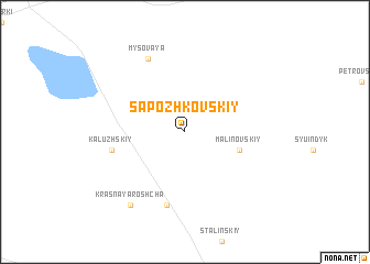 map of Sapozhkovskiy