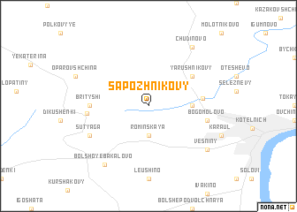 map of Sapozhnikovy