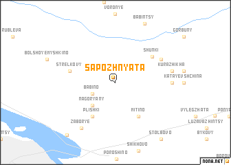 map of Sapozhnyata