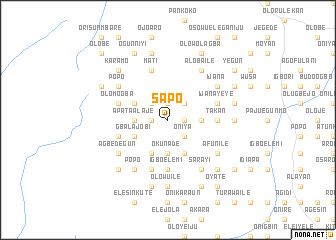 map of Sapo