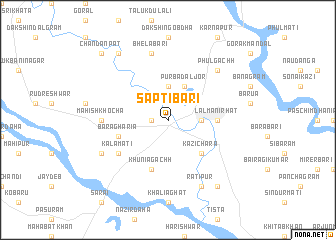 map of Sāptibāri