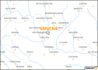 map of Sapucaia