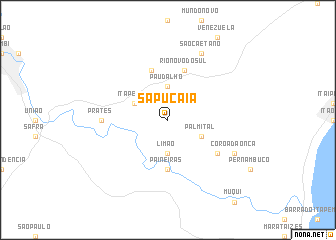 map of Sapucaia