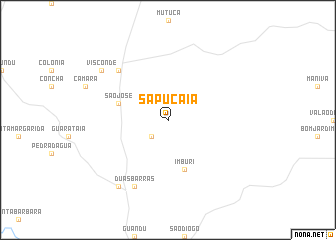 map of Sapucaia