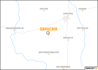 map of Sapucaia