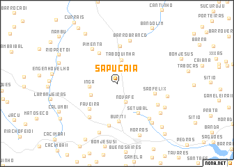 map of Sapucaia