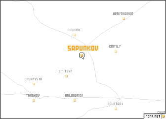 map of Sapunkov