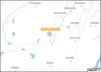 map of Sapupara