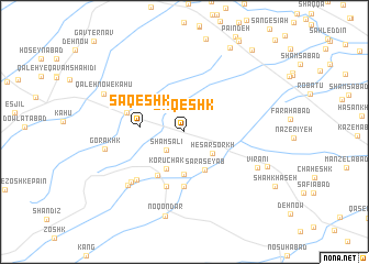map of Sāqeshk