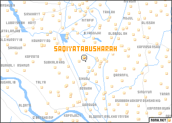 map of Sāqiyat Abū Sha‘rah