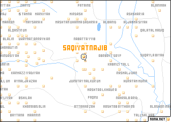 map of Sāqiyat Najīb