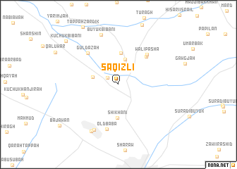 map of Sāqizlī