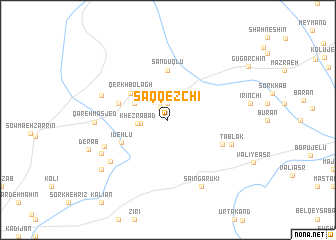 map of Saqqezchī