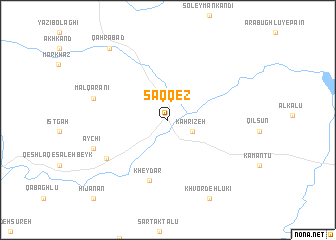 map of Saqqez