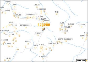 map of Şaqrah