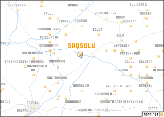 map of Sāqşolū