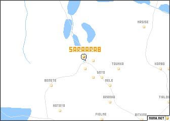 map of Sara Arab
