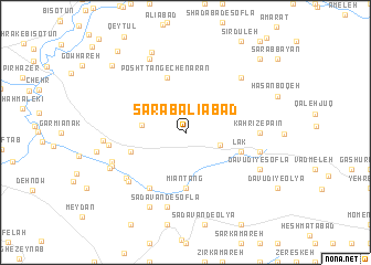 map of Sarāb ‘Alīābād