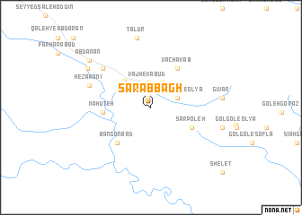 map of Sarāb Bāgh