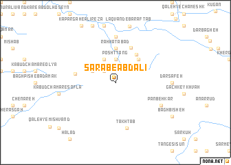 map of Sarāb-e Abdālī