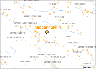 map of Sarāb-e Bardīn