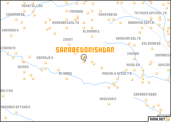 map of Sarāb-e Dorīshdār