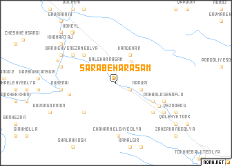 map of Sarāb-e Harasam