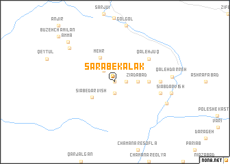 map of Sarāb-e Kalak