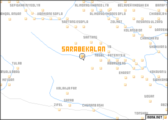 map of Sarāb-e Kalān