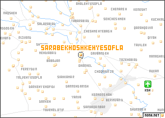 map of Sarāb-e Khoshkeh-ye Soflá