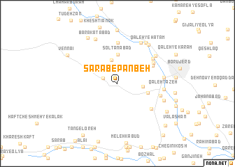 map of Sarāb-e Panbeh