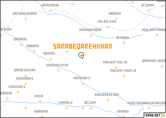 map of Sarāb-e Qareh Khān