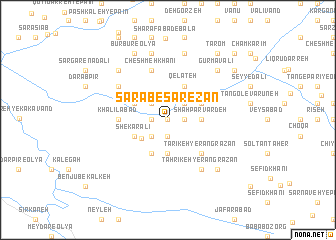 map of Sarāb-e Sar-e Zan