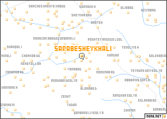 map of Sarāb-e Sheykh ‘Ālī