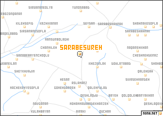map of Sarāb-e-Sūreh