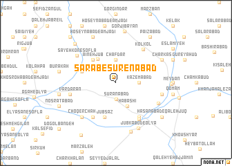 map of Sarāb-e Surenābād