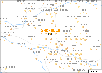 map of Sarābleh