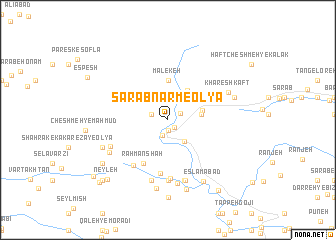 map of Sarāb Narm-e ‘Olyā