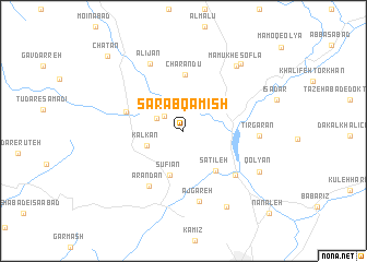 map of Sarāb Qāmīsh