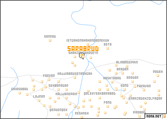 map of Sarāb Rūd
