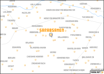 map of Sarāb Sāmen