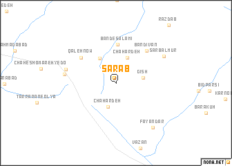 map of Sarāb