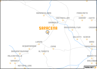 map of Saracena