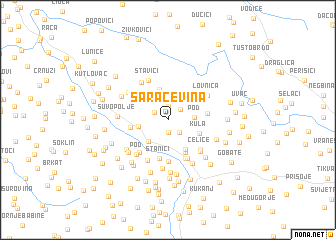 map of Saračevina