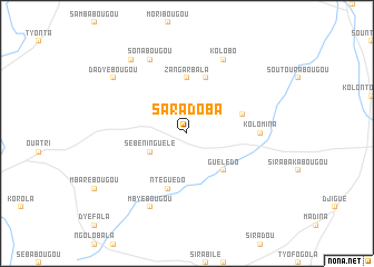 map of Saradoba