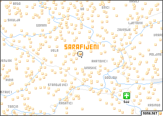 map of Sarafijeni