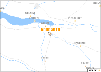 map of Saragata