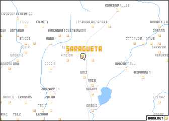 map of Saragüeta