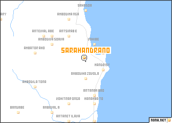 map of Sarahandrano