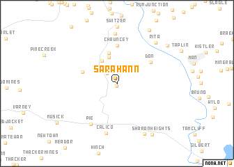 map of Sarah Ann
